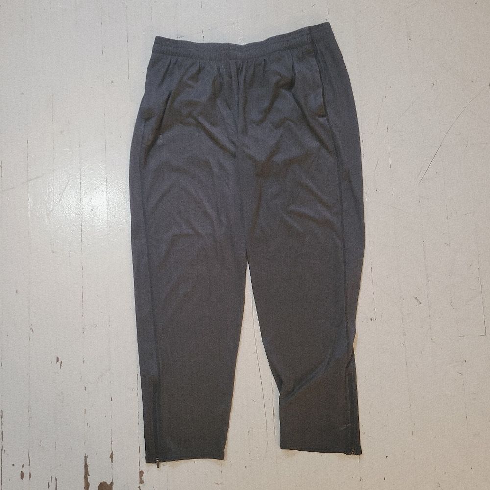 Under Armour Ankle Zipper Grey Joggers - Picture 3 of 12